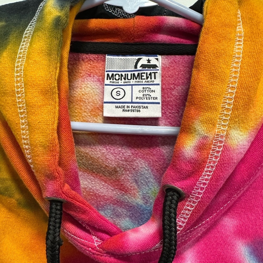 Colorful Tie-Dye Hoodie - Size Small - Picture 7 of 8